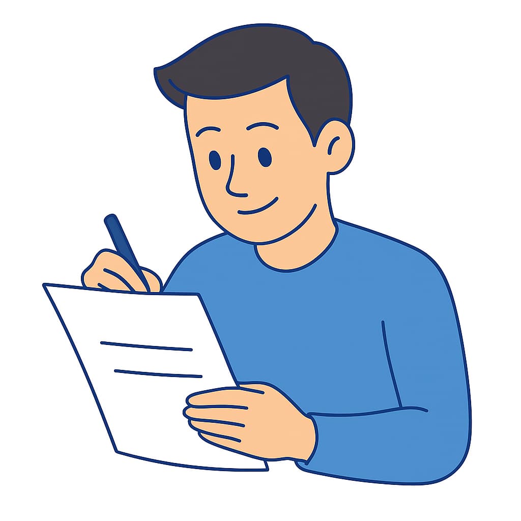 Man schrijft een beoordeling – DemandRefund
